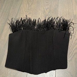 Zara feather corset